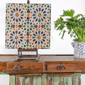"Granada" Pattern Tile Panel, Bordalo Pinheiro