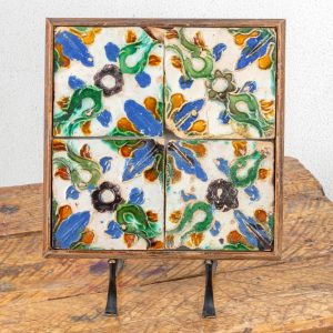 Hispano-Moorish Tile Panel, 'Aresta' Pattern