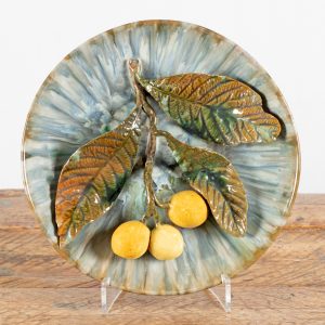 Caldas da Rainha Plate, Nespereira Branch, Bordalo Pinheiro Manufacture