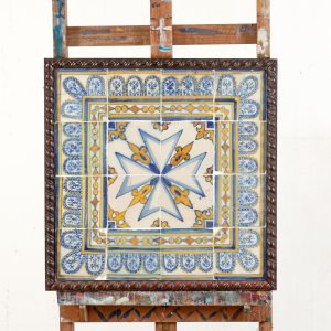 Tile Composition, Maltese Cross Pattern, 17th Century .