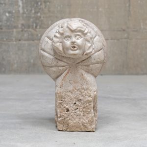 Stone Basin with Cherub, 18th Century 18th century