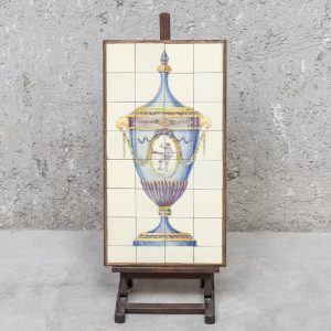 Painel D. Maria com urna, Séc. XIX