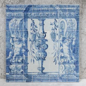 Panel with Atlanteans, 18th century .