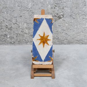 Hispano-Moorish plaque with star, 15/16th centuries .