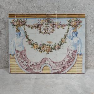 Panel of female figures - 18th century