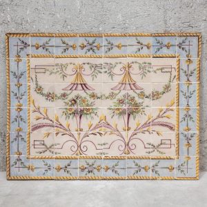 Neoclassical panel with garlands - 18th century