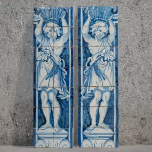 Par de Painéis Barrocos com Cariátides | Portugal, Século XVIII