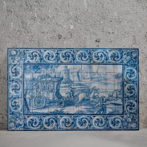 Panel Depicting a Scene of a Journey in a Coupé Carriage | Portugal, 18th Century