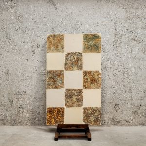 Composition Featuring Manganese-Sponged Tiles - 18th century