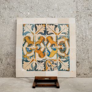 Tile Composition with Acanthus Leaves – 17th Century