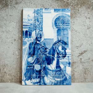 Painel de Azulejos com Cavaleiro Mouro, por Jorge Colaço, séc. XX