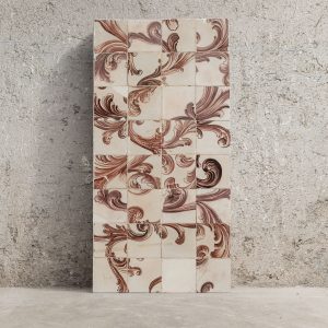 Composição Patchwork com Azulejos em Manganês - Século XVIII