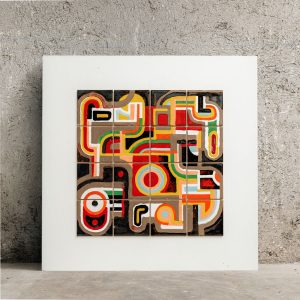 Painel de Azulejos Modernista Abstrato - Século XX