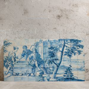 Painel de Azulejos com Céfalo, Aurora e Lélapo - Século XVIII