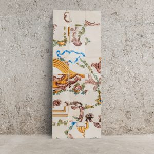 Rocaille Tile Patchwork Panel – Second Half of the 18th Century