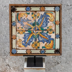 Composition of Spanish Tiles with Enxarquetados and Alicatados – 17th Century